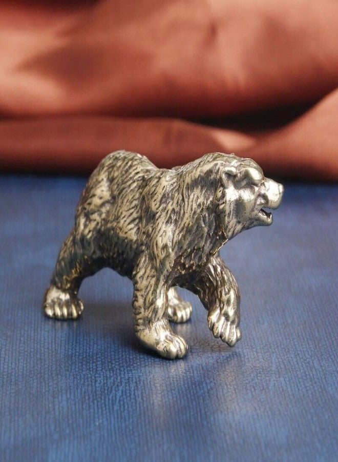 UCCKEYI Solid Brass Bear Figurine Statue Animal Figurines Toy House Desktop Decoration Imitate Antique Metal Insect Jewelry - Image 2